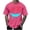 Red, variant on WREESH Halloween T-Shirts Summer Fashion Casual Men's Round Neck Printed T-Shirt Top Black