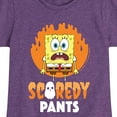 thumbnail image 3 of SpongeBob SquarePants - SpongeBob Scaredy Pants - Toddler And Youth Girls Short Sleeve Graphic T-Shirt, 3 of 6