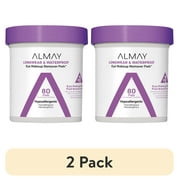 (2 pack) Almay Longwear and Waterproof Eye Makeup Remover Pads, 80 count