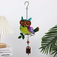 thumbnail image 5 of Mlkoz Fall Decor, Owl Iron Glass Painted Ornaments Wind Chime Garden Courtyard Crafts Pendant, Women Gifts, 5 of 9