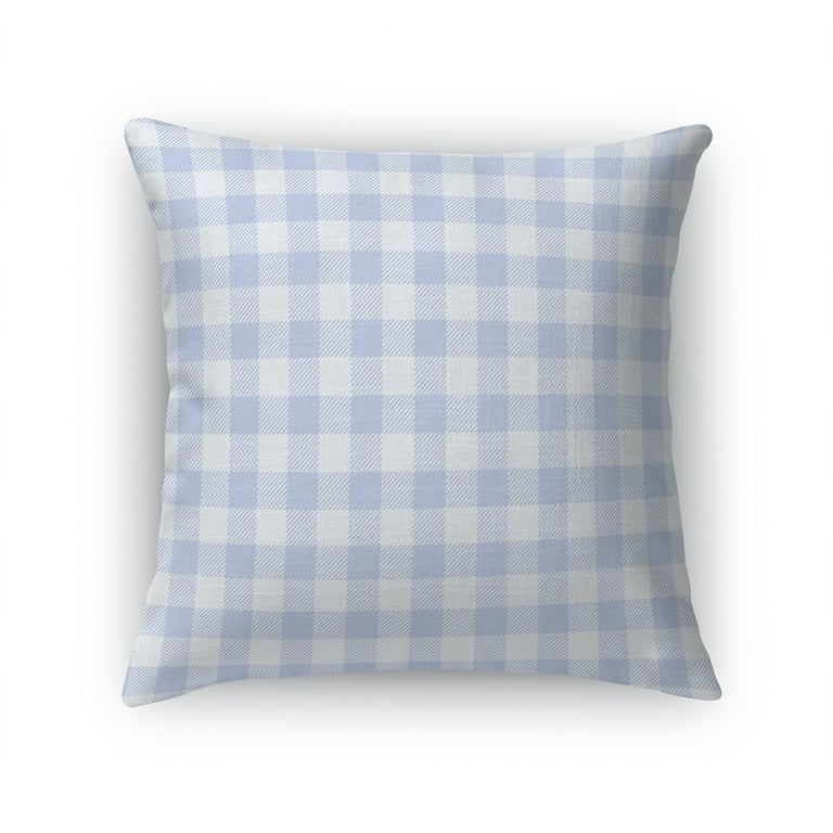 GINGHAM PERIWINKLE Accent Pillow By Kavka Designs