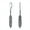 Silver, variant on Womens Feather Dream Catcher Dangle Earrings Style Sterling Silver