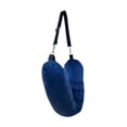thumbnail image 1 of Funda de almohada de viaje para el cuello, almacenamiento eficiente, terciopelo suave, rellenable. Azul, 1 of 9