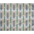thumbnail image 3 of oneOone Polyester Tissu Lycra Ikat Style Tissu à Rayures par la Cour 56 Pouces de Large, 3 of 3