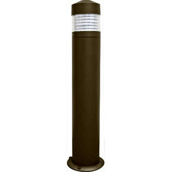 Dabmar Lighting D470-BZ 60W 120V Powder Coated Cast Aluminum Bollard, Bronze - 39 x 9.25 x 9.25 in.