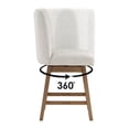 thumbnail image 6 of Finley 26" Swivel Counter Stool 2-Pack in Parchment Beige Fabric, 6 of 9