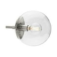 thumbnail image 5 of Atwell Collection Three-Light Brushed Nickel Mid-Century Modern Semi-Flush Mount, 5 of 9