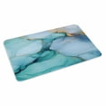 thumbnail image 2 of Teal Marble Door Mat&nbsp;Indoor Outdoor Entrance, Non Slip Small Rug for Kitchen Bathroom Entryway Rug, Contemporary Ink Painted Abstract Art Washable Doormat Floor Mat 16x24 Inch, 2 of 8