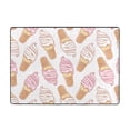 thumbnail image 7 of Area Rugs For Living Room Decor - Pink White Ice Cream Print Soft Anti Slip Throw Washable Rugs 5x7 For Bedroom, Indoor Carpet For Bedroom Living Room 80x58In, 7 of 7