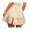 thumbnail image 3 of TOBY HEART GINGER Women's Polka Dot Lulu A-Line Skirt, Beige, Medium, 3 of 3