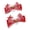 Red, variant on 2PCS Lovely Punk Sweet Hairpins Feature Lovely Strawberry Print And Ribbon Bowknot Detail Stylish Headwear