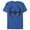 Royal Blue, variant on Men's Batman Logo Modern Wing Curve  Graphic Tee Silver Medium
