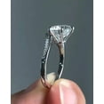 thumbnail image 3 of 2Ct Round Cut Simulated Diamond Solitaire Women's Engagement Ring 14k White Gold Plated 925 Sterling Silver, 3 of 3