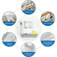 thumbnail image 5 of Porte-éponge Évier Multifonction Organisateur Évier de Cuisine Extensible Étagère de Rangement - Blanc, 5 of 5