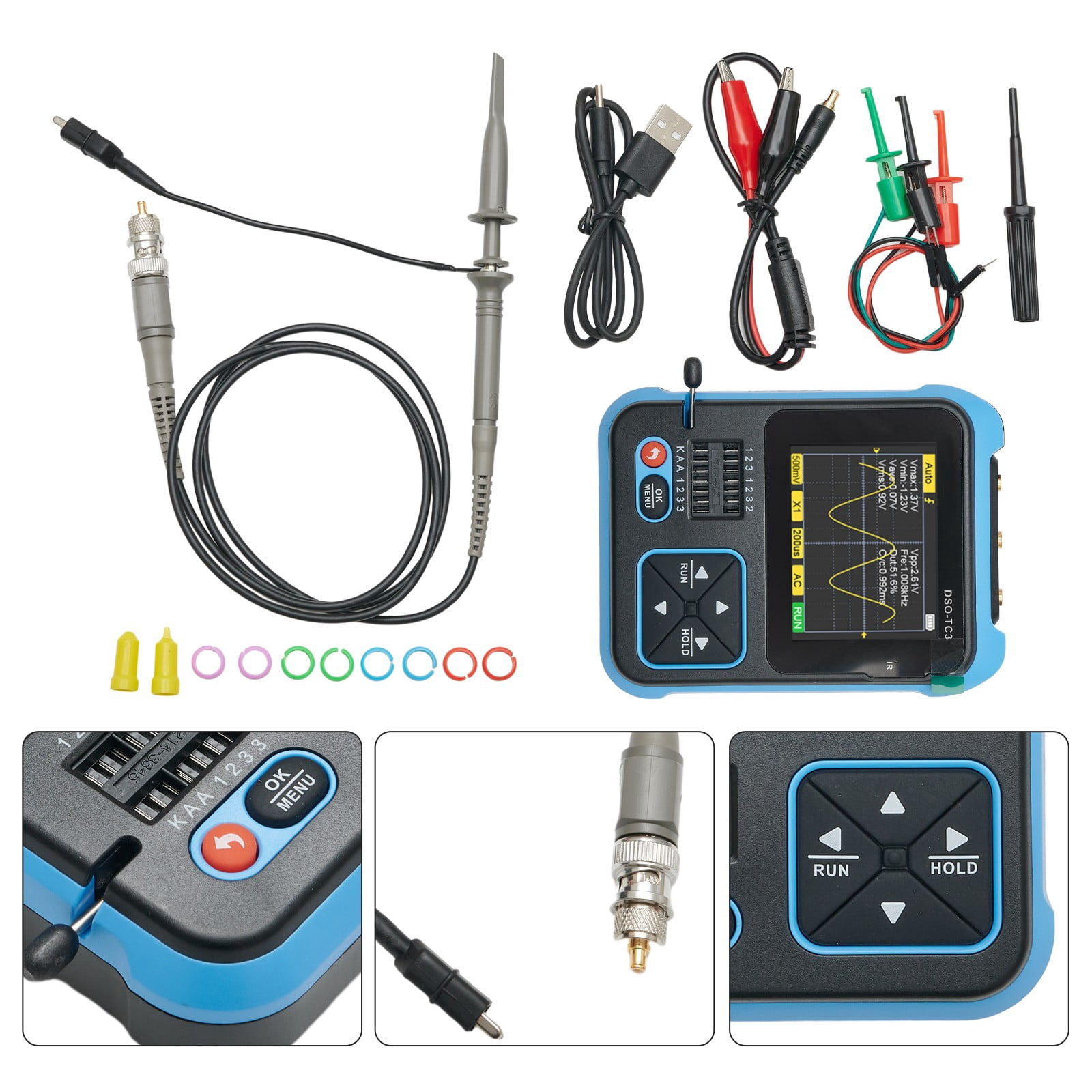 Dreamhall Advanced Dso Tc3 Multifunctional Device Combining A Digital Oscilloscope Transistor Tester and Signal Generator,STANDARD