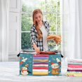thumbnail image 5 of Foldable Clothes Storage Bags Clothes Organizer Bin with Clear Windows for Clothes Bedding Santa Claus and Elf, 5 of 6