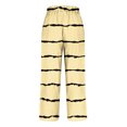 thumbnail image 5 of FRSASU Striped Pants for Women High Waisted Wide Leg Cotton Linen Trendy Beach Pull on Elastic Waist Casual Pants Beige, 5 of 5