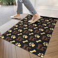thumbnail image 4 of Happy Dog and Footprints Door Rugs,Washable Non Slip Door Mats Indoor,Decorative Door Mats,Entry Mat Indoor for Entrance,Bedroom,Kitchen,Bathroom,17"x30", 4 of 6
