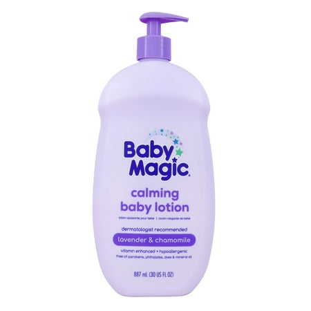 Baby Magic Calming Baby Lotion, Lavender & Chamomile, 30 oz, Free of Parabens, Phthalates, Sulfates and