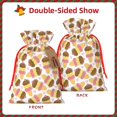 thumbnail image 2 of Fuzoiu Cute Ice Cream Print Christmas Gift Bag,Burlap Gift Bag with Drawstring Closure & Hang Tag,Perfect for Holidays, Birthdays, and Special Occasions-Small, 2 of 7