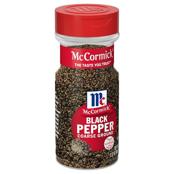 2 pack McCormick Coarse Ground Black Pepper, 3.12 oz