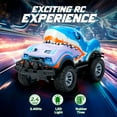 thumbnail image 6 of PayUSD Remote Control Car, RC Cars Toys for Kids Lighted Monster Truck Dinosaur Toy RC Cars 4-12 Year Old Boys Birthday Gift for Christmas Shark 8km/h 27Mhz 1:20 Blue, 6 of 8