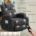 thumbnail image 5 of Vineego power lift recliner chairs massage Single sofa chair with cup holder for elderly,Black, 5 of 7
