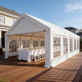 thumbnail image 6 of Ktaxon 20x40FT Large Party Tent, Heavy Duty Outdoor  Big Canopy Tent with 4 Removable Sidewalls, Patio Assembled Canopy Tent with 2 Roll up Doors & 12 Windows for Parties Wedding Commercial, 6 of 7