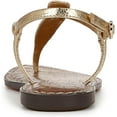 thumbnail image 4 of Sam Edelman Women's Gigi Thong Sandal Amber Gold Metallic 7M, 4 of 5