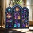 thumbnail image 5 of Potion Shelf Acrylic Suncatcher - Faux Stained Glass Witch Apothecary Window Hanging, Magical Decor, Halloween Gift For Her, 5 of 5