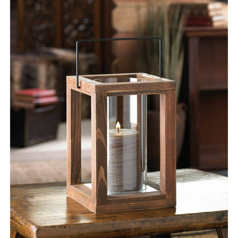 Modern Farmhouse Lantern Decor, Rustic Home Decor Lanterns, Wire Metal