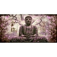 thumbnail image 3 of Ferriz, Jose 18x11 Black Modern Framed Museum Art Print Titled - Buddha in tree lilac, 3 of 5