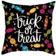 thumbnail image 2 of Juego de 4 almohadas de Halloween, fundas de almohada de Halloween de truco o trato, 18 x 18, almohadas de otoño de calabaza, funda de almohada de lino de algodón naranja y negro para decoraciones de Halloween en interiores oso de fresa Electrónica, 2 of 5