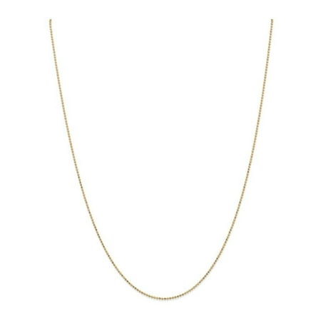 Finejewelers 14 Inch 14k Yellow Gold 1.2mm bright-cut Baby Ball Chain Necklace