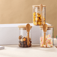 thumbnail image 6 of 4 Pack Overnight Oats Glass Containers with Lids and Spoons, Jars Spoons for Loose Tea, 6 of 6