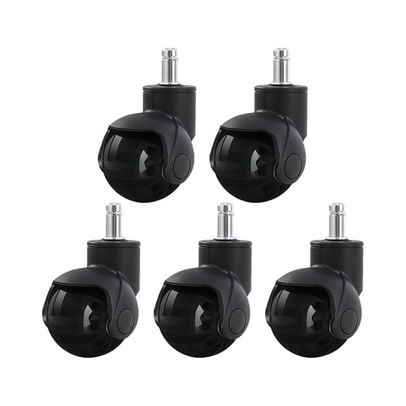 Quiet PU Ball Casters 2 For Office Chairs Universal Fit
