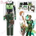 thumbnail image 2 of Disfraz de Cosplay del juego de anime Valorant, nuevo héroe Skye, conjunto de pantalones y top con peluca, ropa para fiesta de carnaval y Halloween, juego de rol, 2 of 5