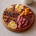 thumbnail image 3 of Puzzle Serving Tray Wood Food, Funny Puzzle Shaped Serving Tray with 8 Removable Compartments for Fruits, Nuts, Meats, Dips, Home Decor Gift for Coffee Table, Living Room, Kitchen, 3 of 7