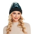 thumbnail image 4 of joogoo Wolfs Print Beanie Hats Men Women Cuffed Skull Cap Winter Warm Knit Thick Beanies, 4 of 7