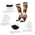 thumbnail image 3 of Fuzoiu Cartoon Cheetah With Attitude Print Adult Stockings,Crew Socks,Unisex Fashion Socks, Casual Sports Socks,Comfortable Crew Socks for Everyday Wear and Sports, 3 of 6
