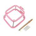 thumbnail image 4 of yuksok Desktop Embroidery Frame Embroidery Hoop Display Square Reusable Easy to Install Cross Stitch Hoop Punch Needle Frame for DIY red, 4 of 9