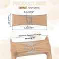 thumbnail image 2 of Uxcell 20 Paquete Fundas para Sillas, Banda de Cubierta de Silla Elástica con Hebilla Deslizante, Lazos de Poliéster, 2 of 6