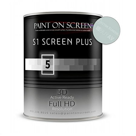 Paint On Screen Projector Screen Paint - S1 Screen Paint Silver-Gallon