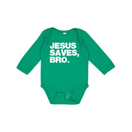 

Inktastic Jesus Saves Bro Christian Gift Baby Boy or Baby Girl Long Sleeve Bodysuit