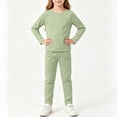thumbnail image 5 of Mifsaly Boys Girls Pajama Sets Long Sleeve Crewneck Sleepwear and Sleep Pants Kids Toddler Soft Comfortable Casual Fall Winter Pjs Nightwear, 5 of 5