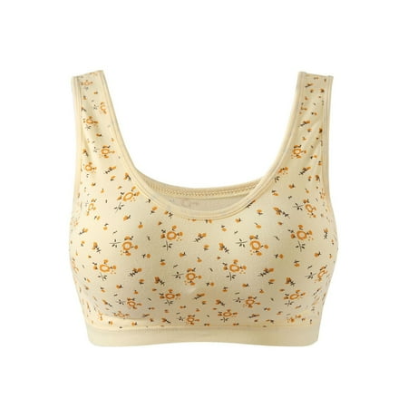 

Xmarks Women s Comfort Workout Sports Bra Low-Impact Activity Sleep Bras Beige 90/40BC 95/42AB