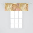 thumbnail image 2 of Exotics Window Valance, Chill Vibes Neutral Tropical Leafy Silhouettes Dreamy Feelings Aloha Art, Curtain Valance for Kitchen Bedroom with Rod Pocket, 54" X 18", Pastel Pink Mustard, by Ambesonne, 2 of 2