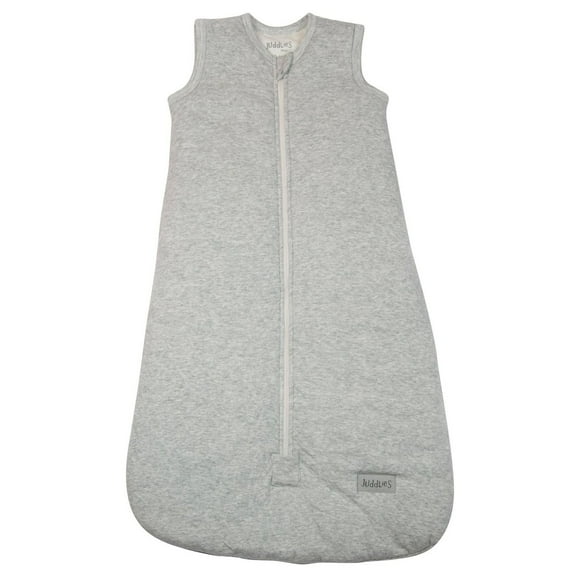 Juddlies Designs - Newborn, Baby, Toddler - Breathe EZE Collection - Cotton Sleep Sack - Wearable Blanket - 1-Way Safety Zipper - Light Grey Fleck