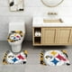 thumbnail image 2 of Juego de 3 alfombras de baño del equipo Steelers Alfombra antideslizante para baño de 24 x 16 pulgadas, 2 of 7