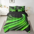 thumbnail image 2 of Manfei Abstract Swirl Stripes 7-Piece Twin Bedding Sets for Teens Female Men,Geometric Spiral Lines Bedding Comforter Set,Gradient Ombre Breathable Sheet Sets,Super Cozy Room Decor,Reversible, 2 of 8
